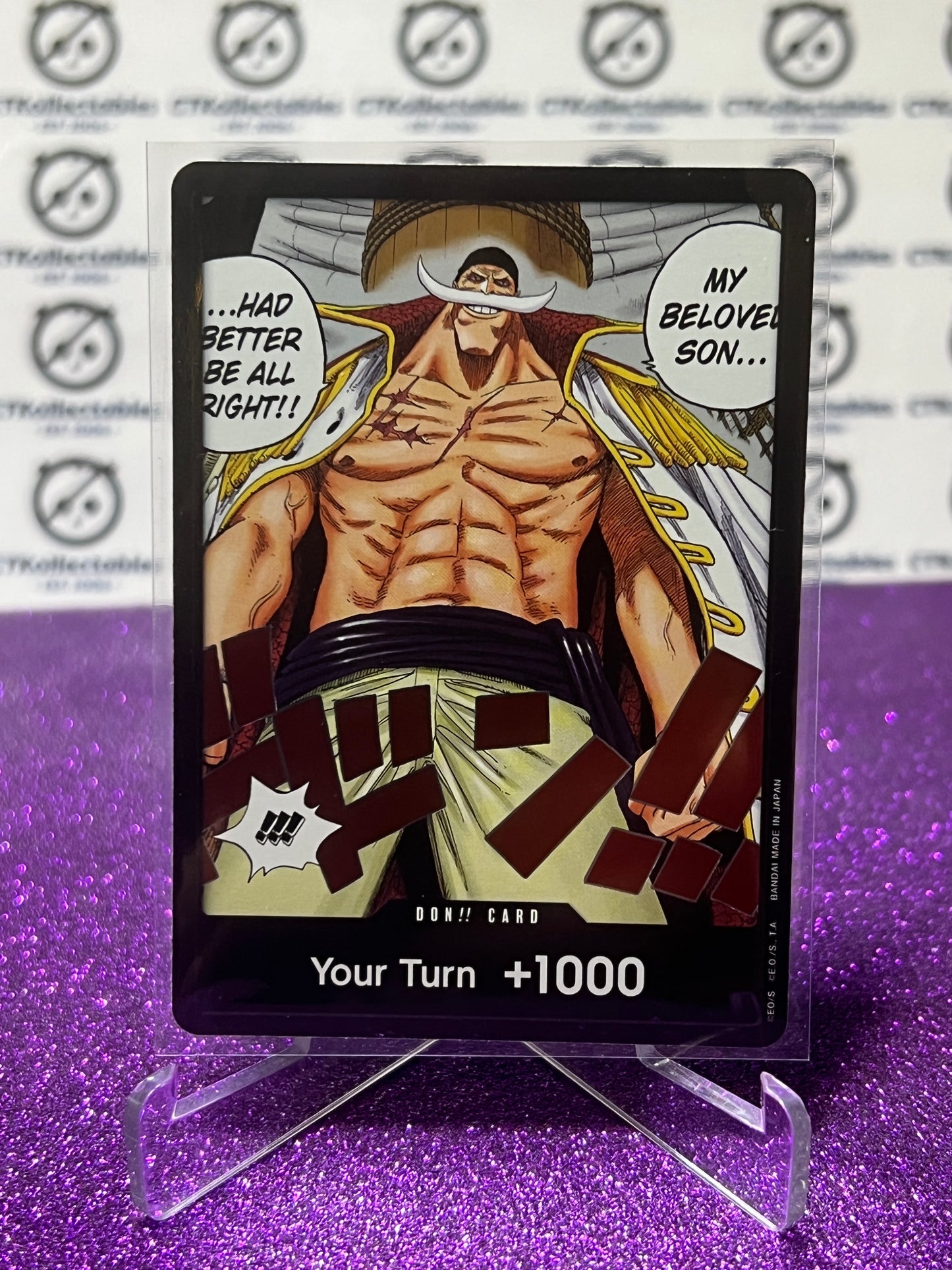 2024 ONE PIECE YOUR TURN +1000  TWO LEGENDS DON FOIL CARD