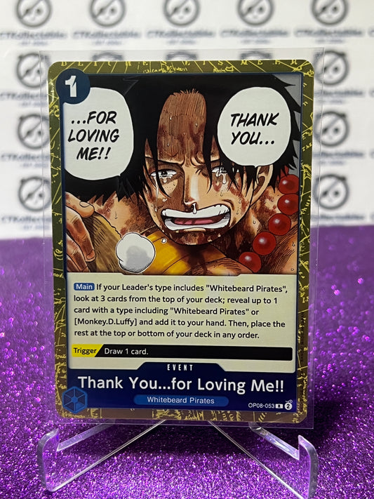 2024 ONE PIECE THANK YOU FOR LOVING ME # OP08-053 R TWO LEGENDS FOIL CARD