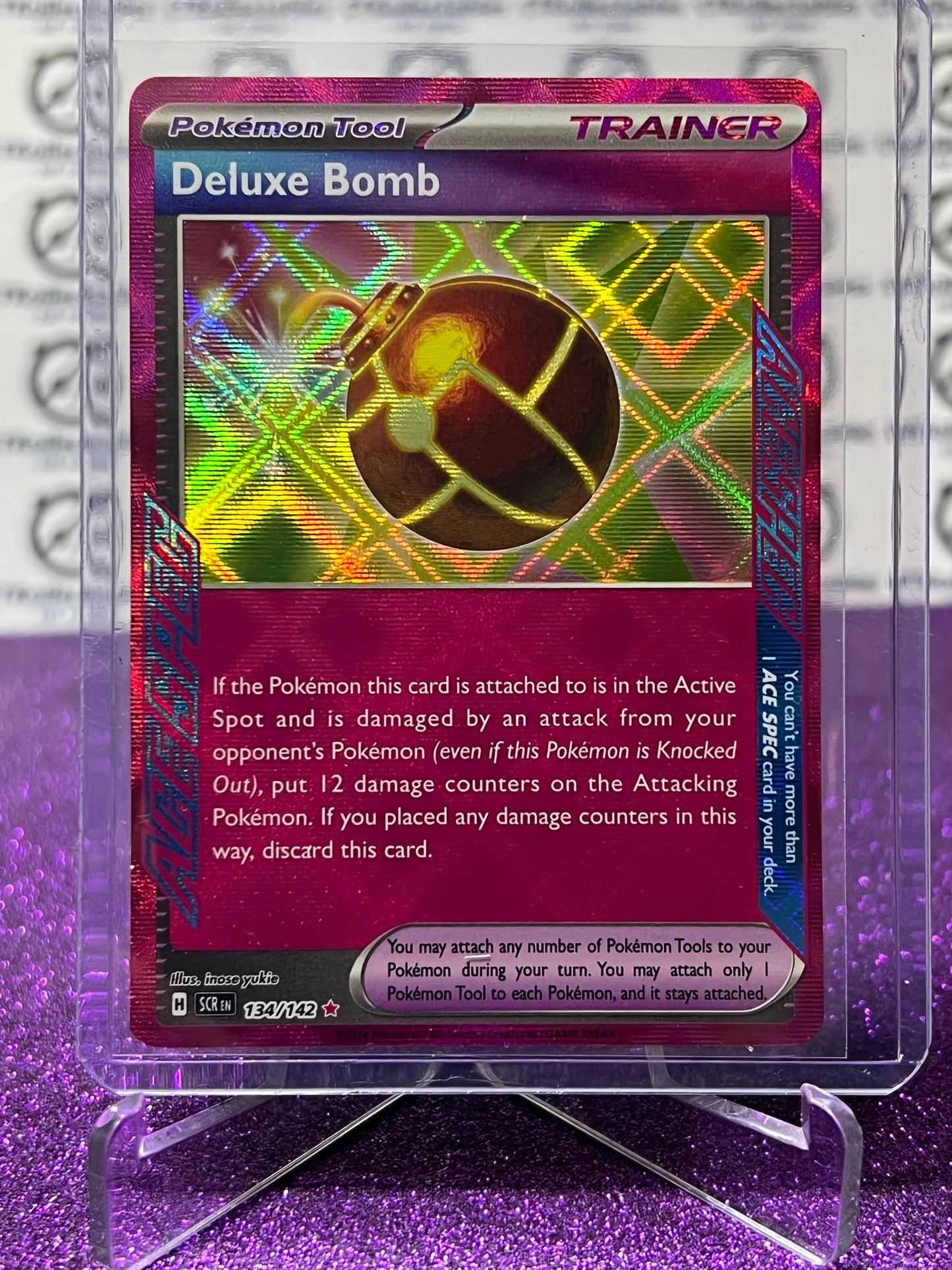 2024 SCARLET & VIOLET STELLAR CROWN POKEMON CARD DELUXE BOMB # 134/142