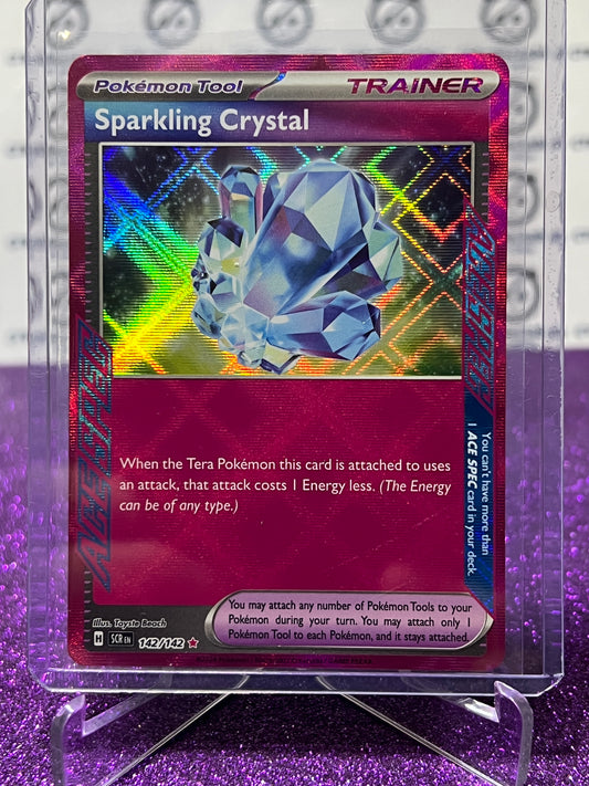 2024 SCARLET & VIOLET STELLAR CROWN POKEMON CARD SPARKLING CRYSTAL # 142/142