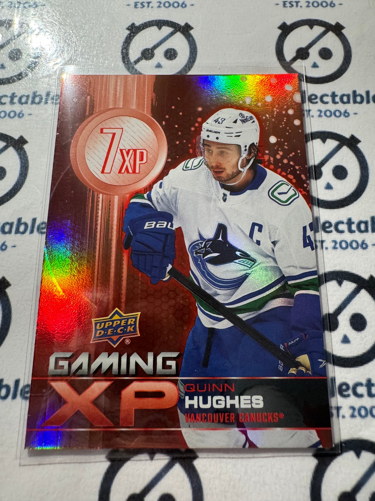 2024-25 Upper Deck Hockey Quinn Hughes Gaming 7XP XP #GXP-5 Canucks