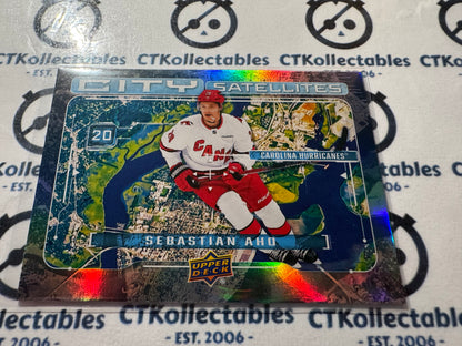 2024-25 Upper Deck Hockey Sebastian Aho City Satellites #CS-17 Hurricanes