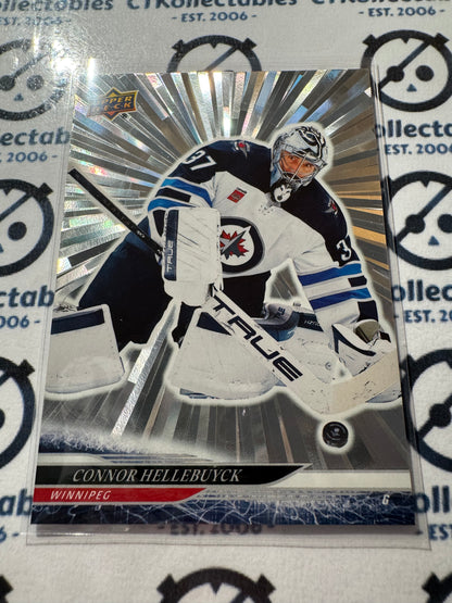 2024-25 Upper Deck Hockey Connor Hellebuyck Silver OUTBURST #194 Jets