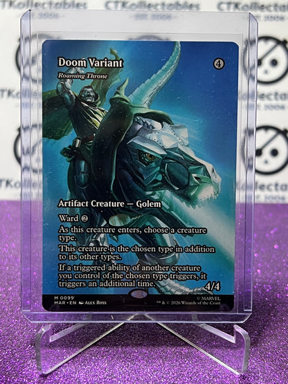 2026 MAGIC THE GATHERING / MARVEL SUPER HEROES DOOM VARIANT # M 0099 NON-FOIL BORDERLESS CARD