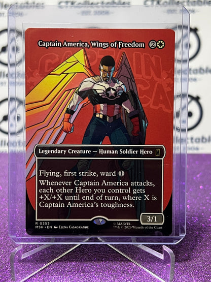 2026 MAGIC THE GATHERING / MARVEL SUPER HEROES CAPTAIN AMERICA, WINGS OF FREEDOM # R 0353 NON-FOIL BORDERLESS  CARD