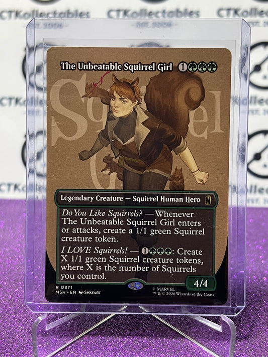 2026 MAGIC THE GATHERING / MARVEL SUPER HEROES THE UNBEATABLE SQUIRREL GIRL # R 0371 NON-FOIL BORDERLESS  CARD