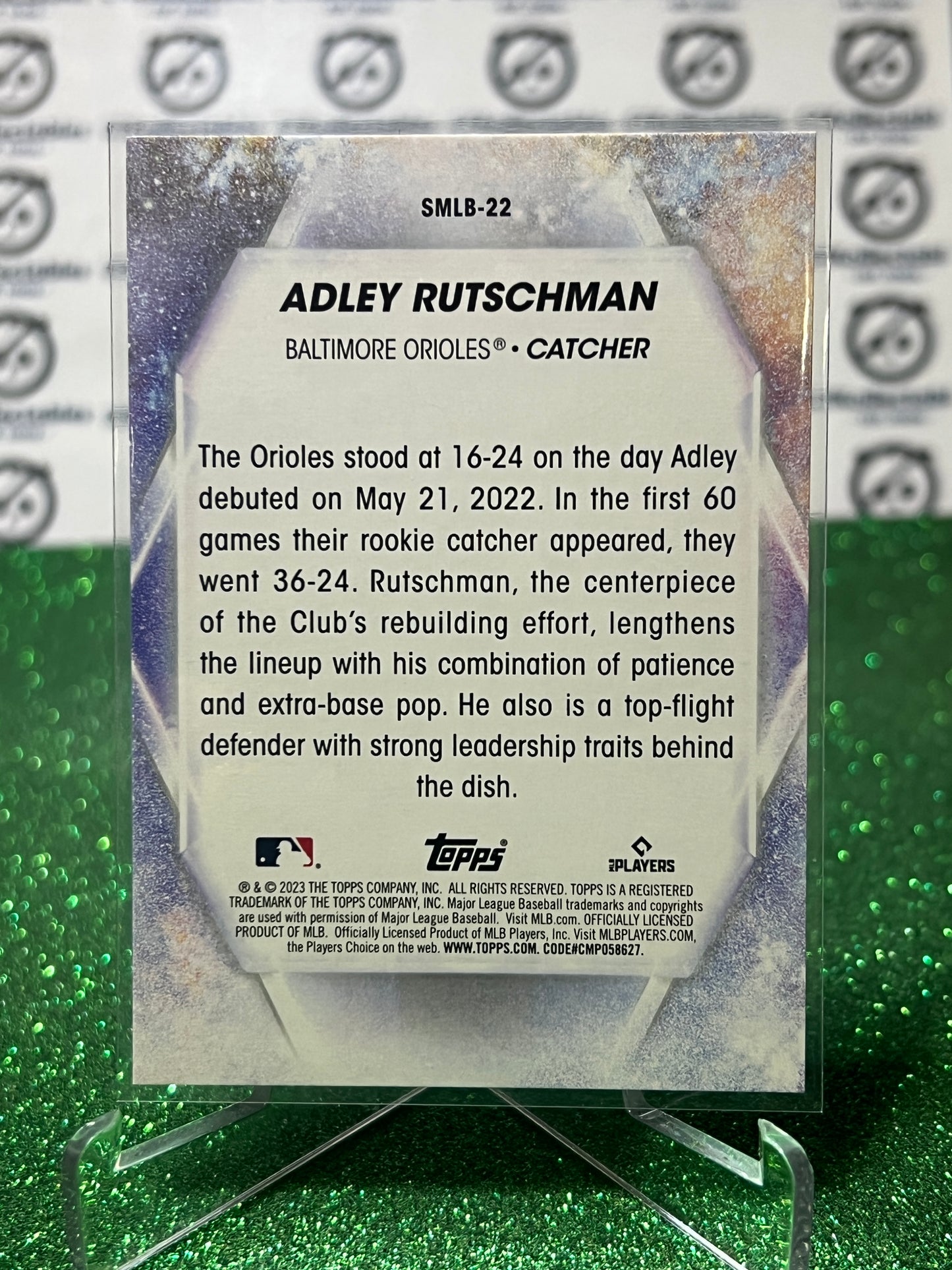 2023 TOPPS ADLEY RUTSCHMAN # SMLB-22 RC BALTIMORE ORIOLES BASEBALL CARD