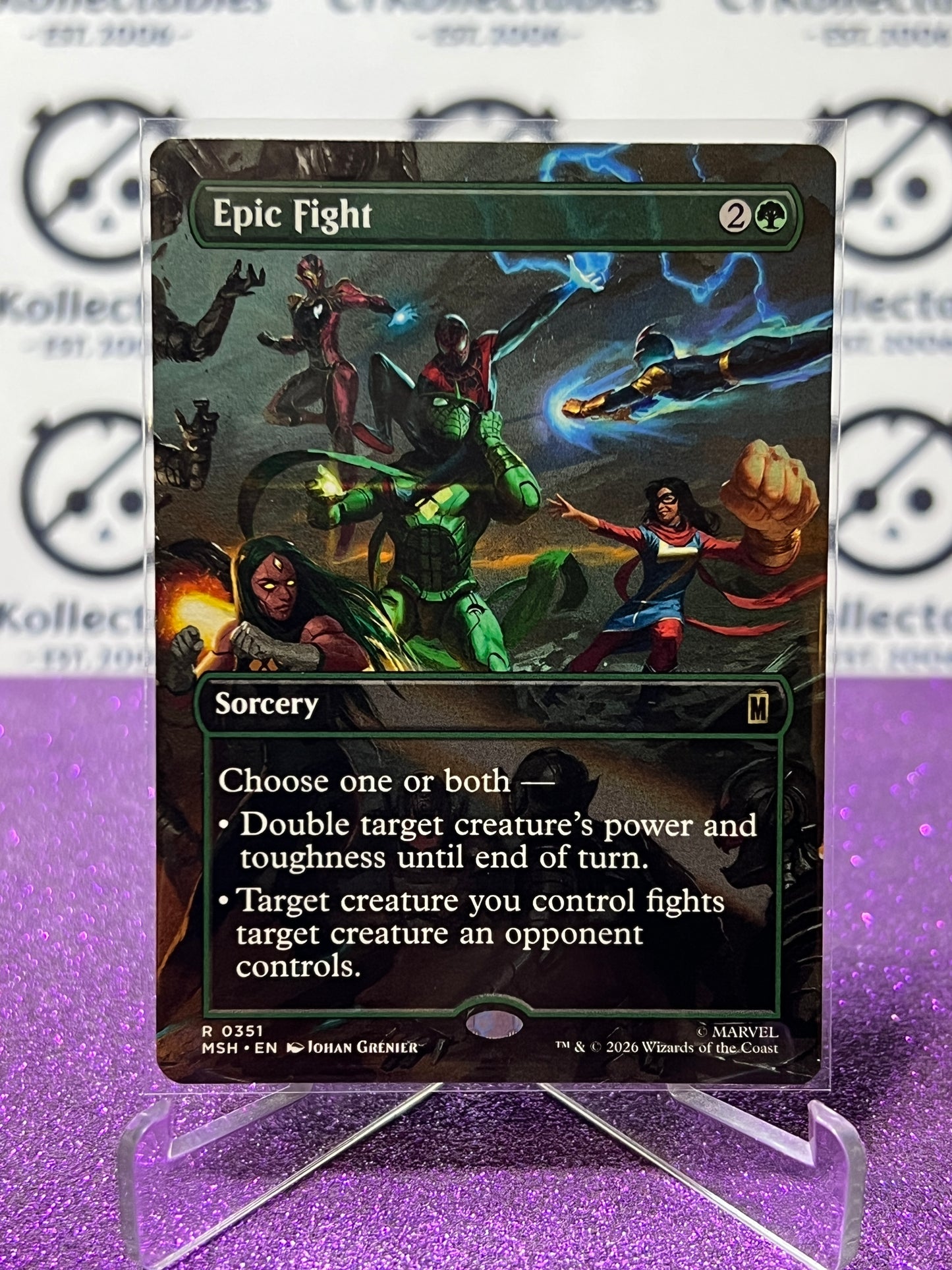 2026 MAGIC THE GATHERING / MARVEL SUPER HEROES EPIC FIGHT # R 0351 BORDERLESS NON-FOIL CARD