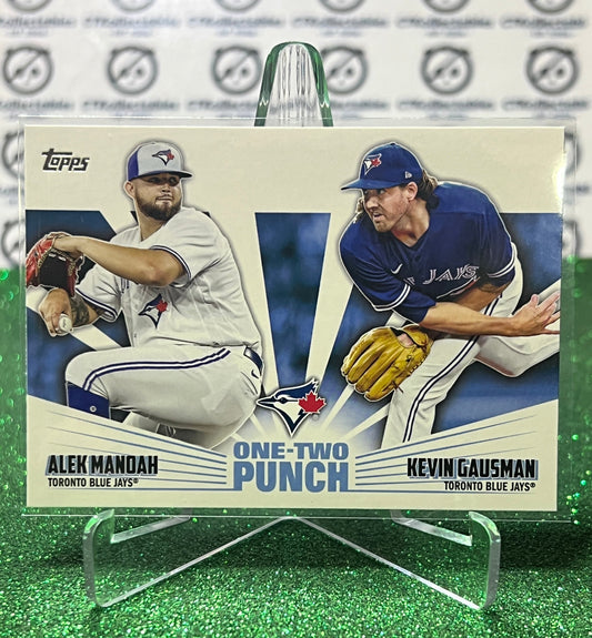 2023 TOPPS ALEX MANDAH KEVIN GAUSMAN # 12P-9 TORONTO BLUE JAYS BASEBALL CARD