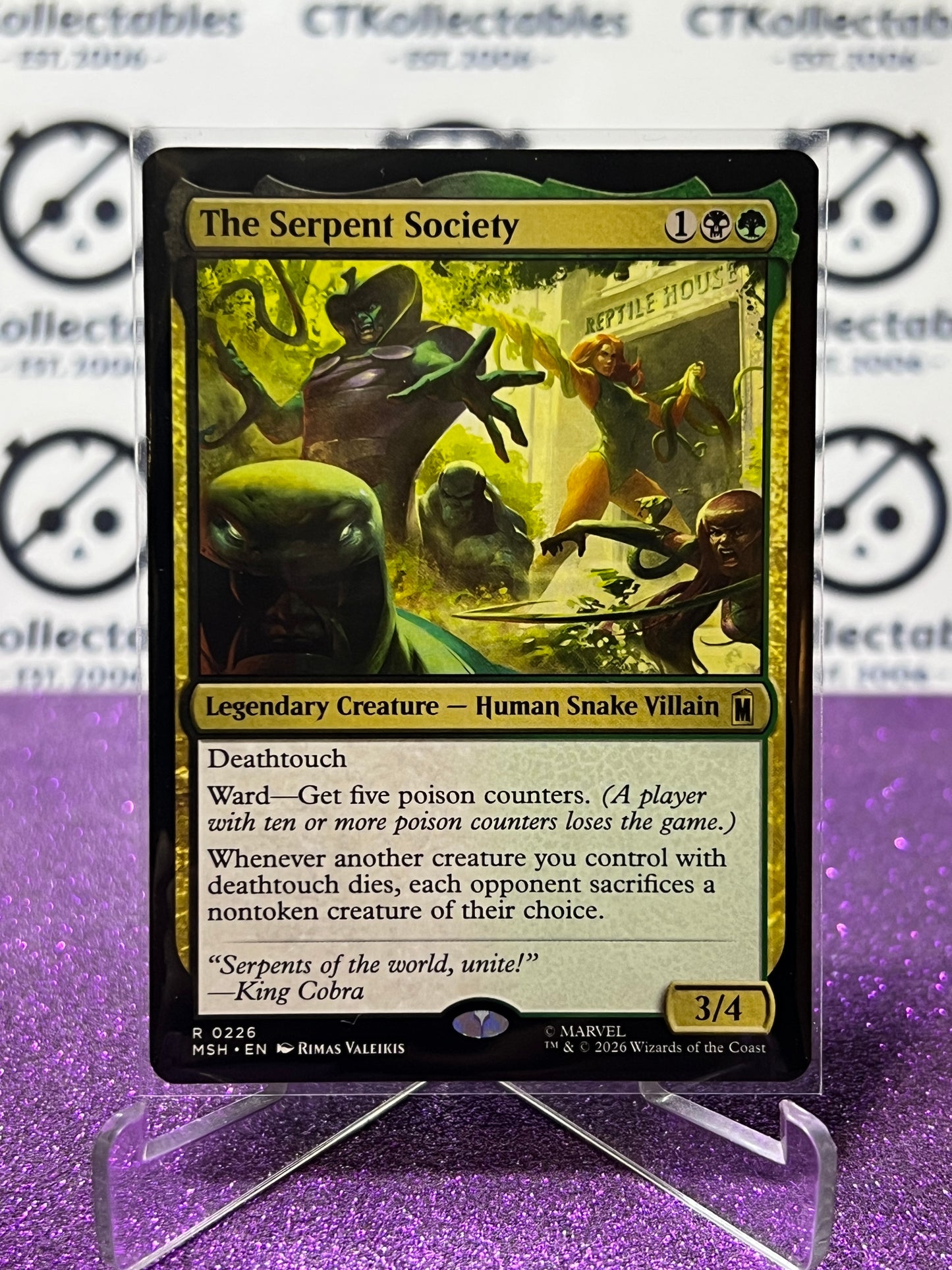 2026 MAGIC THE GATHERING / MARVEL SUPER HEROES THE SERPENT SOCIETY # R 0226 NON-FOIL TCG  CARD