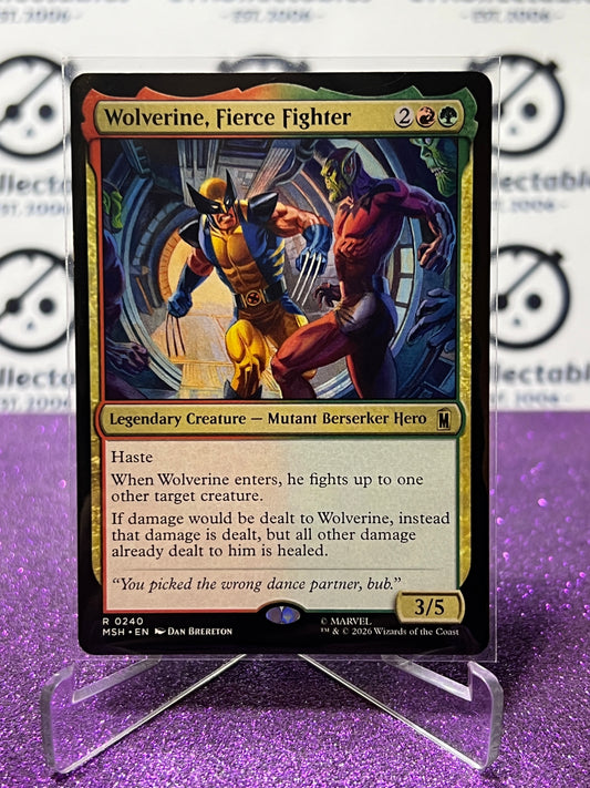 2026 MAGIC THE GATHERING / MARVEL SUPER HEROES WOLVERINE, FIERCE FIGHTER # R 0240 NON-FOIL TCG  CARD