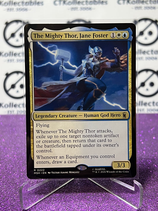 2026 MAGIC THE GATHERING / MARVEL SUPER HEROES THE MIGHTY THOR, JANE FOSTER # R 0222 NON-FOIL TCG  CARD