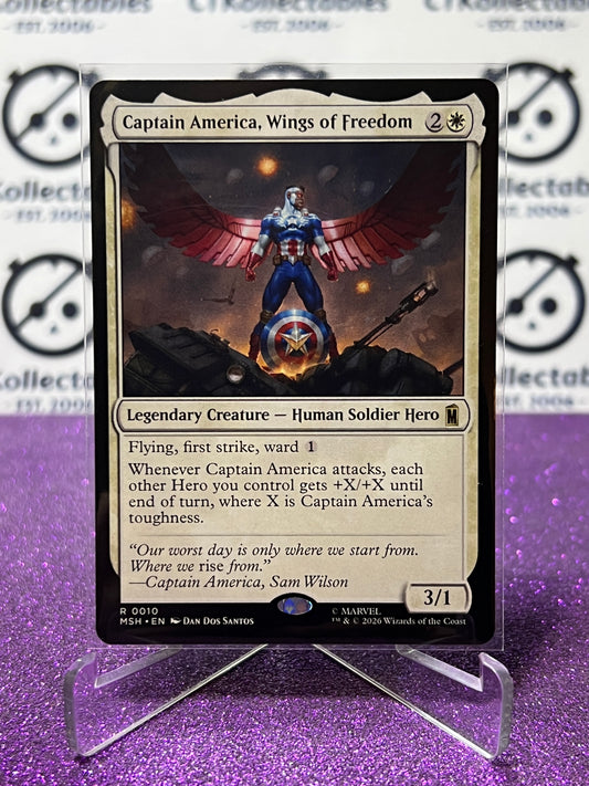 2026 MAGIC THE GATHERING / MARVEL SUPER HEROES CAPTAIN AMERICA, WINGS OF FREEDOM # R 0010 NON-FOIL TCG  CARD