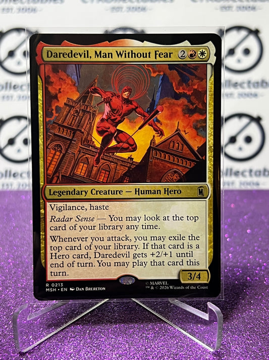2026 MAGIC THE GATHERING / MARVEL SUPER HEROES DAREDEVIL, MAN WITHOUT FEAR # R 0213 NON-FOIL TCG  CARD