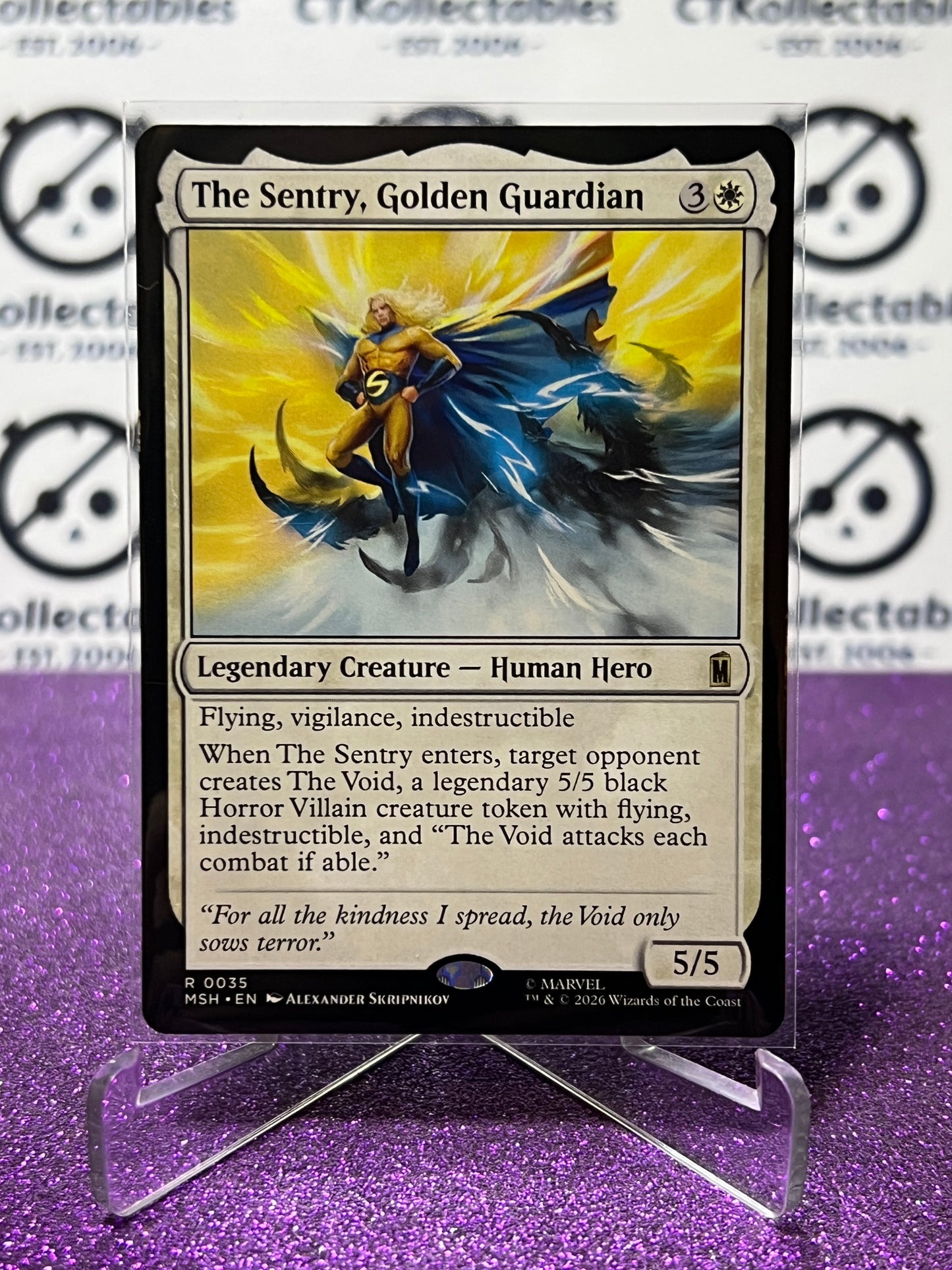 2026 MAGIC THE GATHERING / MARVEL SUPER HEROES THE SENTRY, GOLDEN GUARDIAN # R 0035 NON-FOIL TCG  CARD