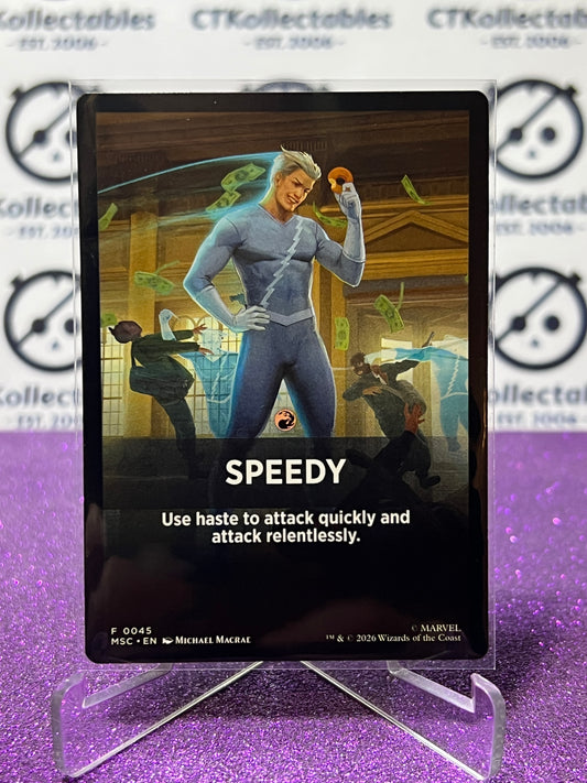 2026 MAGIC THE GATHERING / MARVEL SUPER HEROES SPEEDY # F 0045 JUMPSTART NON-FOIL TCG  CARD
