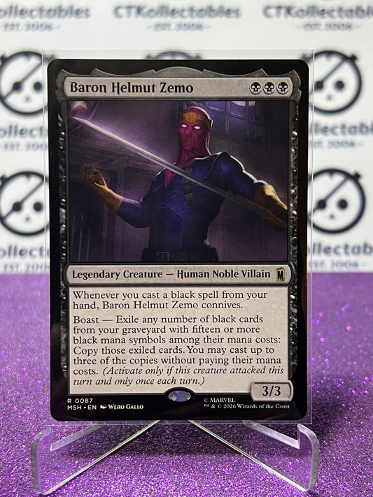 2026 MAGIC THE GATHERING / MARVEL SUPER HEROES BARON HELMUT ZEMO # R 0087 NON-FOIL TCG  CARD