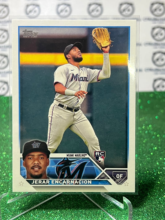 2023 TOPPS JERAR ENCARNACION # 318 ROOKIE MIAMI MARLINS BASEBALL CARD