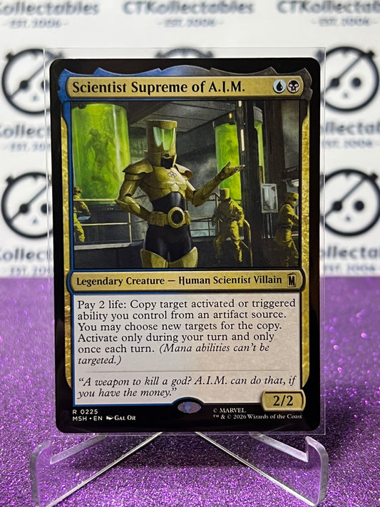 2026 MAGIC THE GATHERING / MARVEL SUPER HEROES SCIENTIST SUPREME OF A.I.M. # R 0225 NON-FOIL TCG  CARD