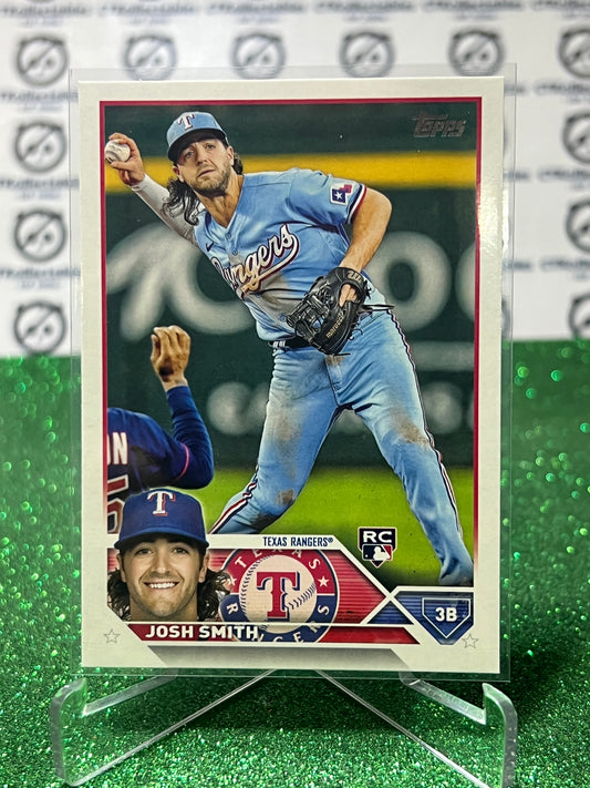 2023 TOPPS JOSH SMITH # 37 ROOKIE TEXAS RANGERS BASEBALL CARD