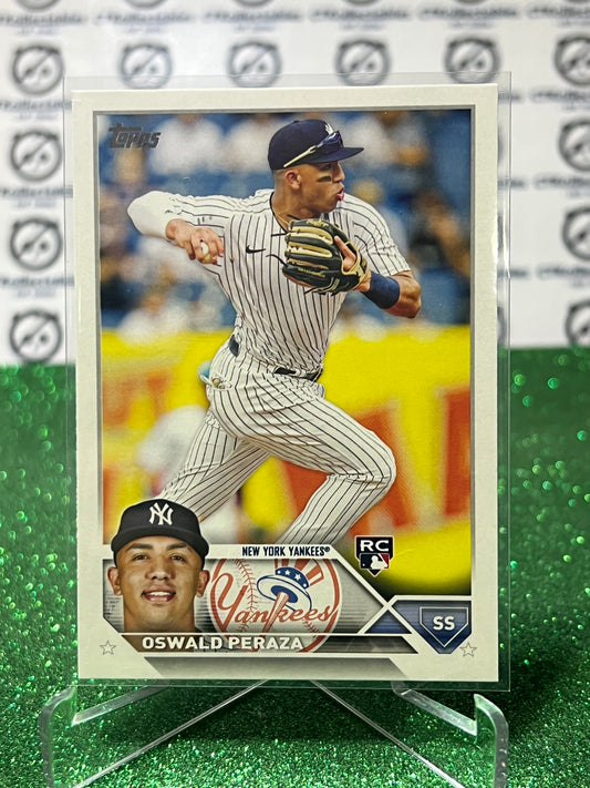 2023 TOPPS OSWALD PERAZA # 94 ROOKIE NEW YORK YANKEES BASEBALL CARD