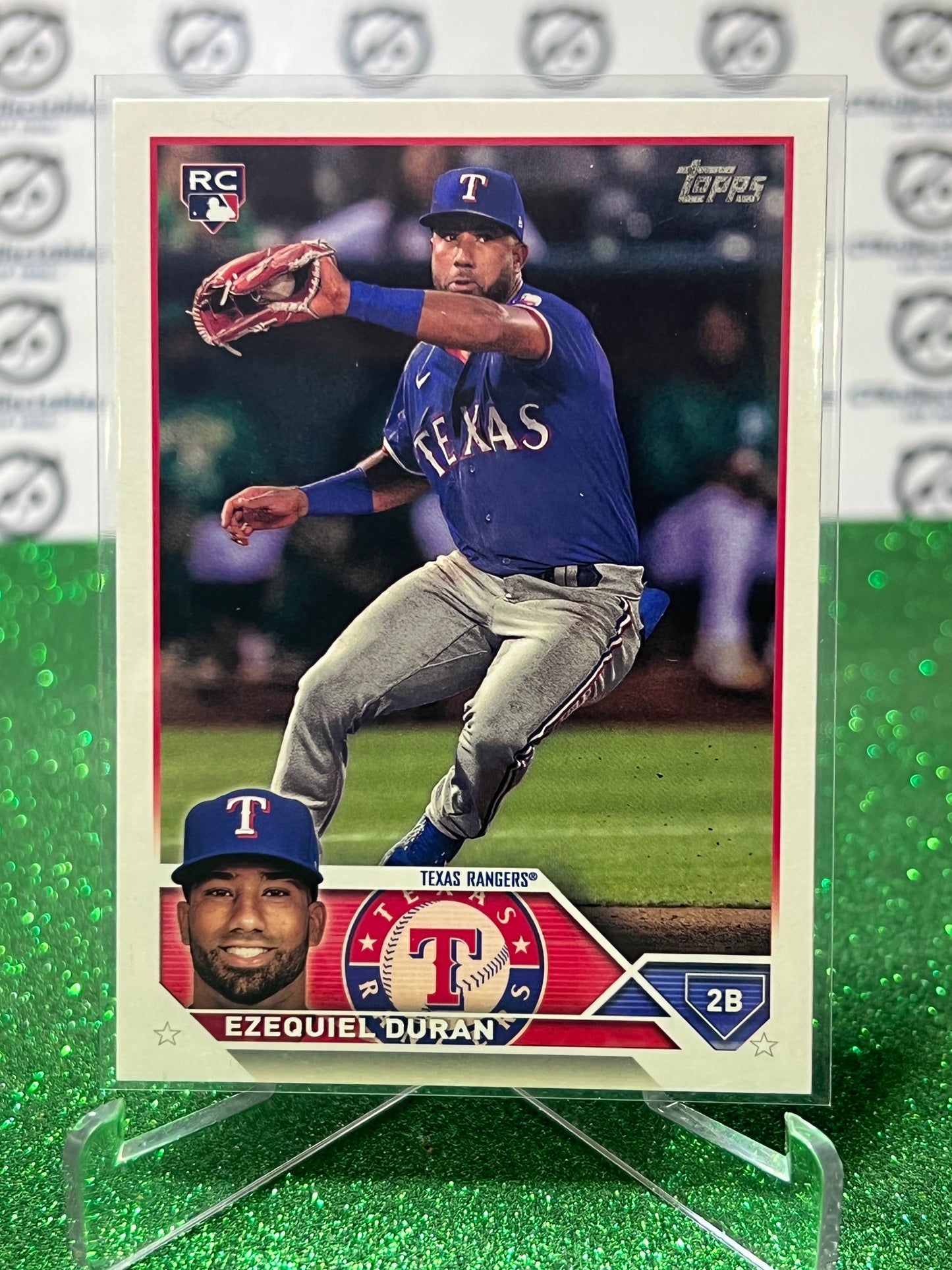 2023 TOPPS EZEQUIEL DURAN # 286 ROOKIE TEXAS RANGERS BASEBALL CARD