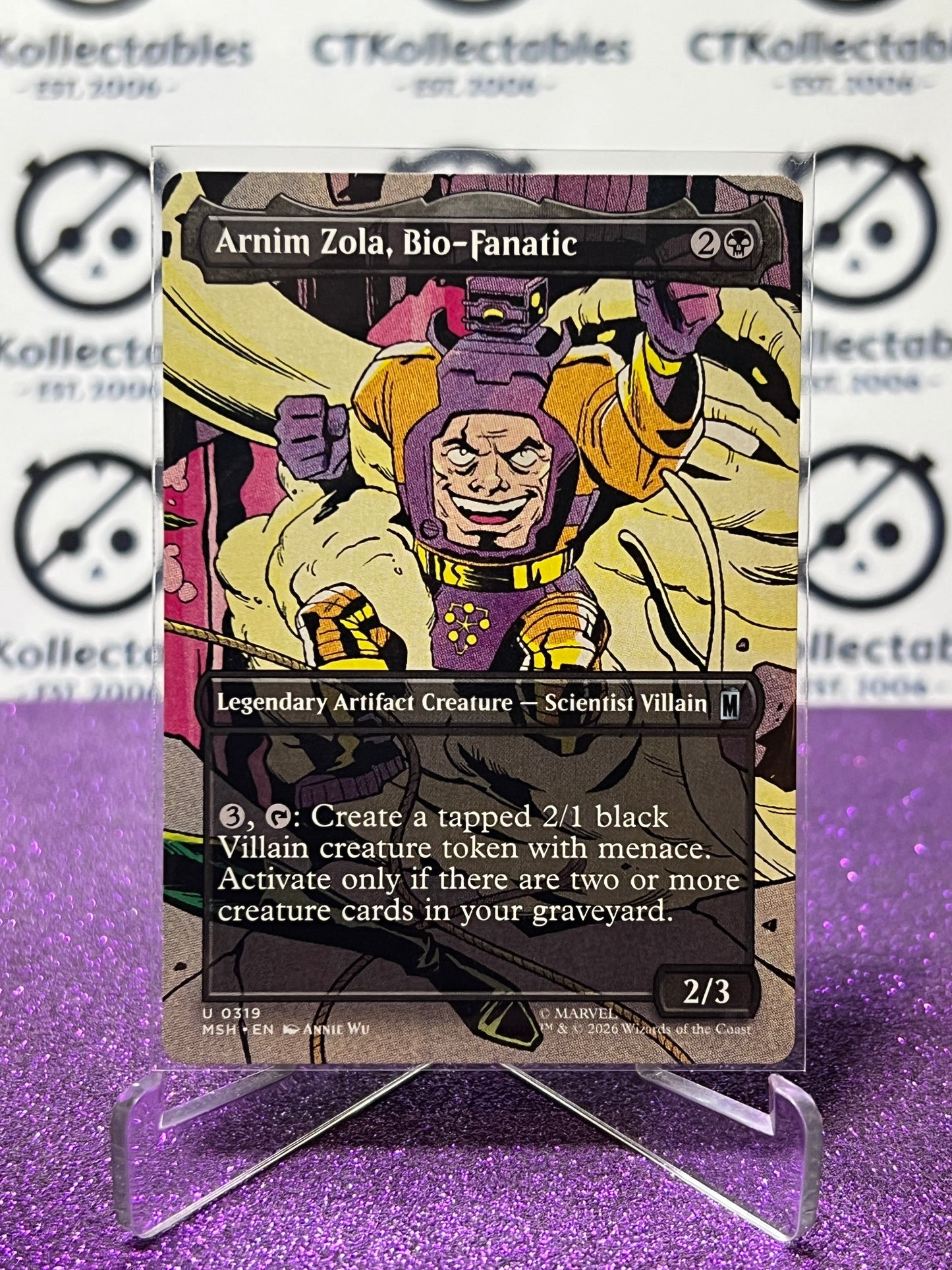 2026 MAGIC THE GATHERING / MARVEL SUPER HEROES ARNIM ZOLA, BIO-FANAYIC # U 0319 NON-FOIL NON-BORDER TCG  CARD
