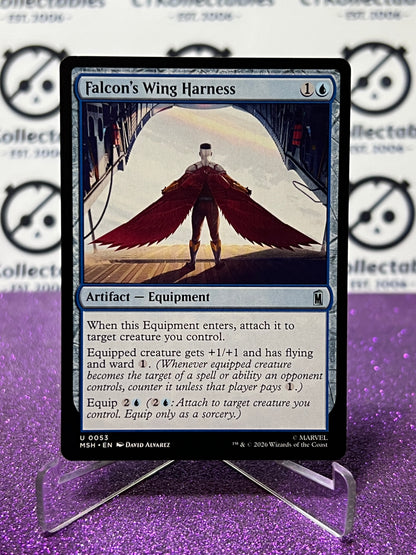 2026 MAGIC THE GATHERING / MARVEL SUPER HEROES FALCON'S WING HARNESS # U 0053 NON-FOIL TCG  CARD