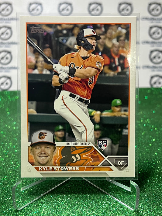 2023 TOPPS KYLE STOWERS # 156 ROOKIE BALTIMORE ORIOLES BASEBALL CARD