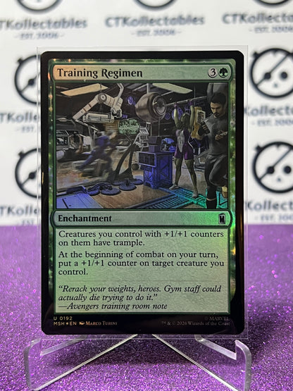 2026 MAGIC THE GATHERING / MARVEL SUPER HEROES TRAINING REGIMEN # U 0192 FOIL TCG  CARD