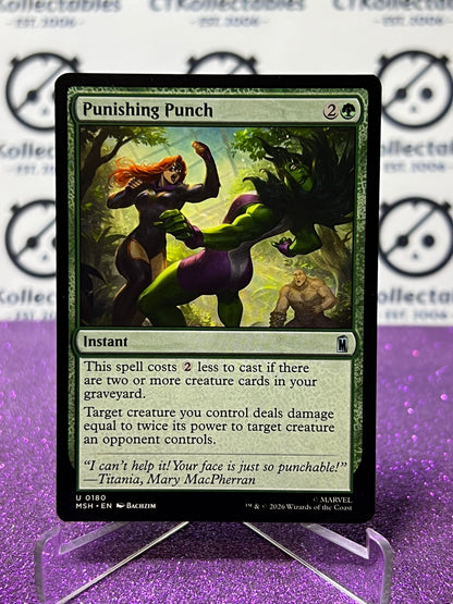 2026 MAGIC THE GATHERING / MARVEL SUPER HEROES PUNISHING PUNCH # U 0180 NON-FOIL TCG  CARD