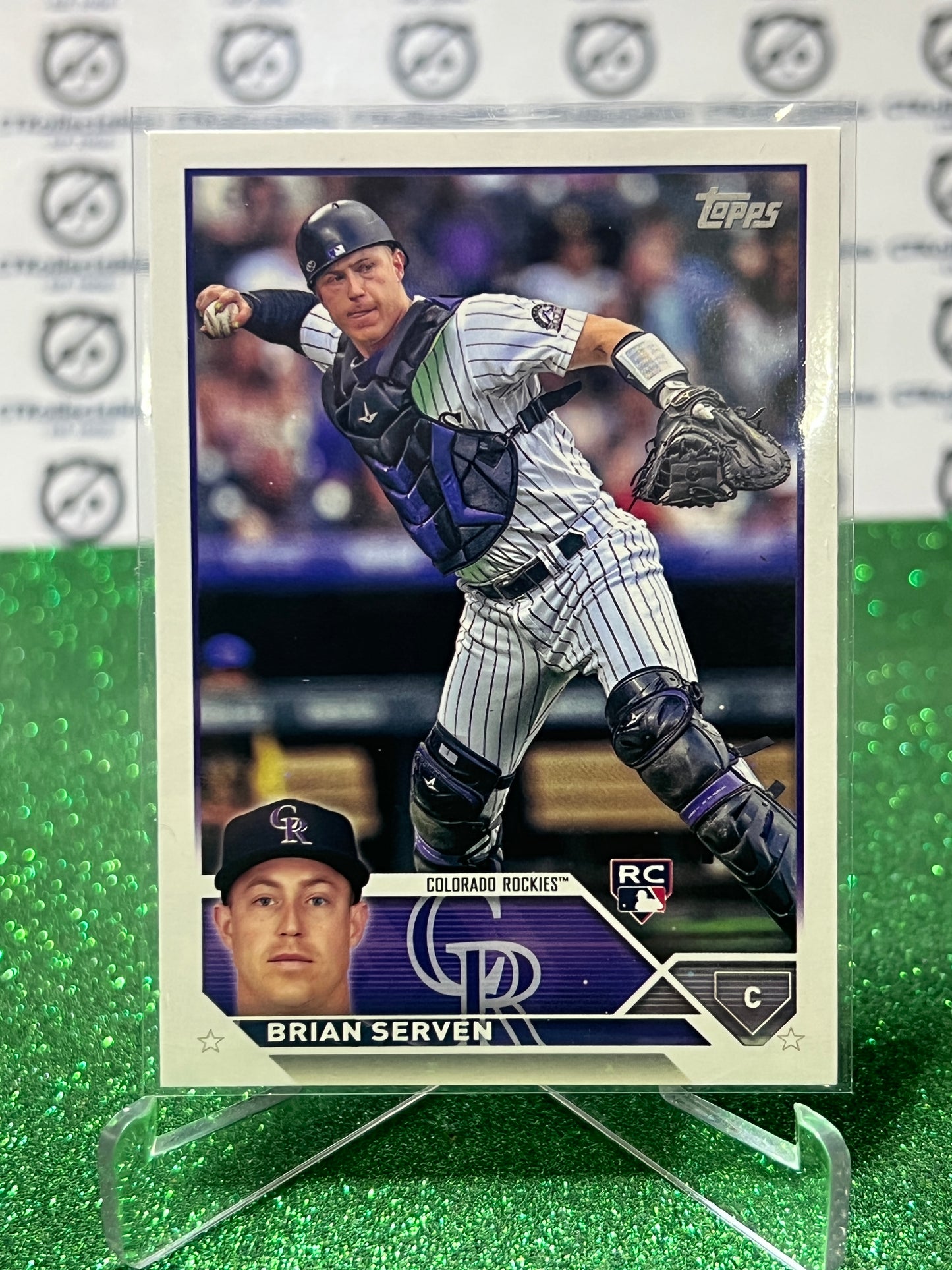 2023 TOPPS BRIAN SERVEN # 41 ROOKIE COLORADO ROCKIES BASEBALL CARD