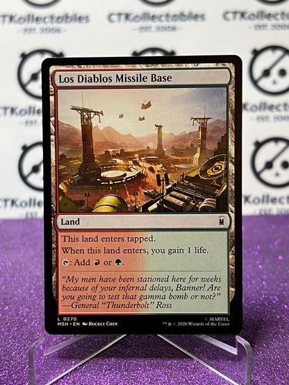2026 MAGIC THE GATHERING / MARVEL SUPER HEROES LOS DIABLOS MISSILE BASE  # L 0270 NON-FOIL CARD
