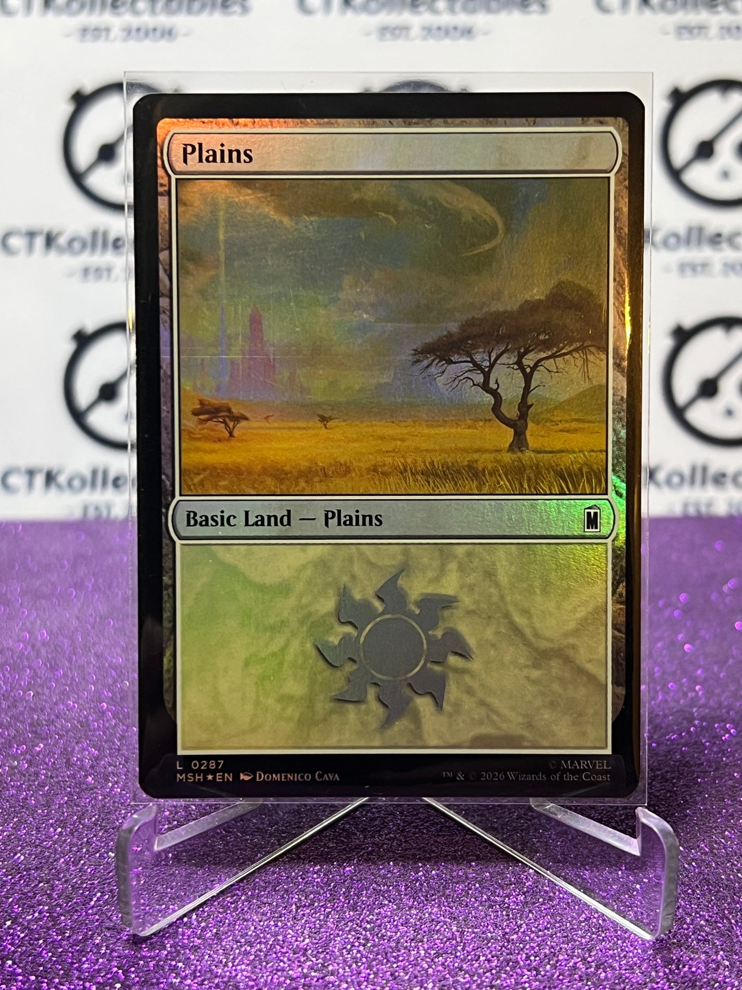 2026 MAGIC THE GATHERING / MARVEL SUPER HEROES PLAINS  # L 0287  FOIL CARD