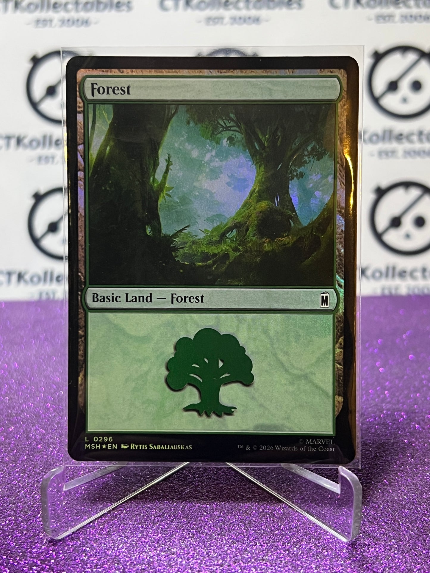2026 MAGIC THE GATHERING / MARVEL SUPER HEROES FOREST  # L 0296  FOIL CARD