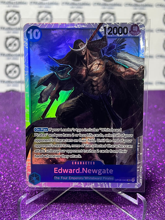 2024 ONE PIECE EDWARD.NEWGATE # OP08-043 SR FOIL TWO LEGENDS CARD