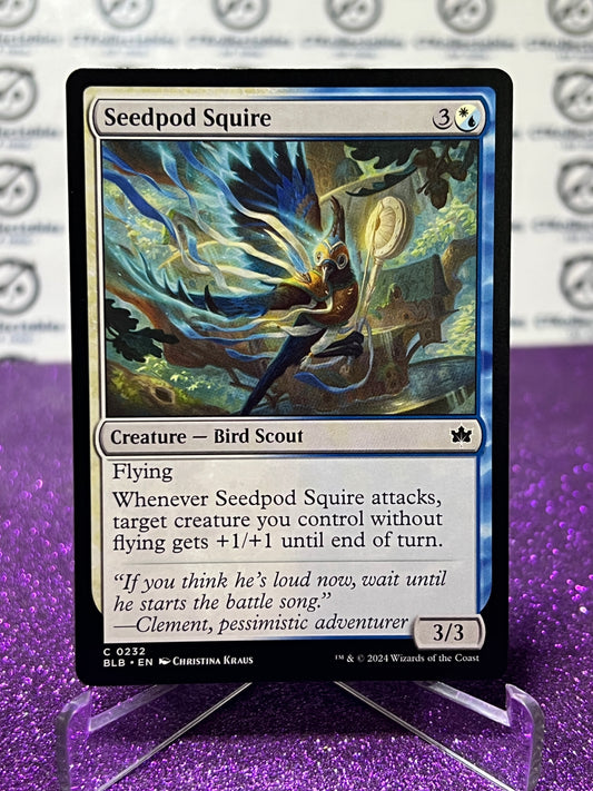 2024 MAGIC THE GATHERING BLOOMBURROW SEEDPOD SQUIRE # C 0232 NON-FOIL CREATURE - BIRD SCOUT CARD