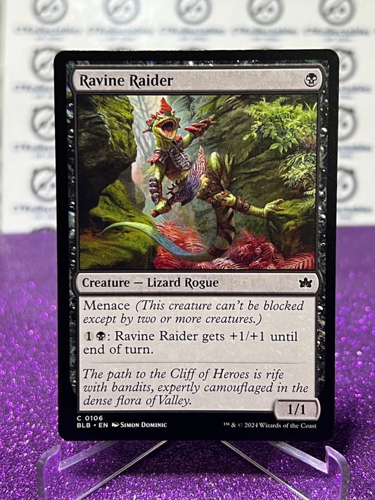 2024 MAGIC THE GATHERING BLOOMBURROW RAVINE RAIDER # C 0106 NON-FOIL CREATURE - LIZARD ROGUE CARD