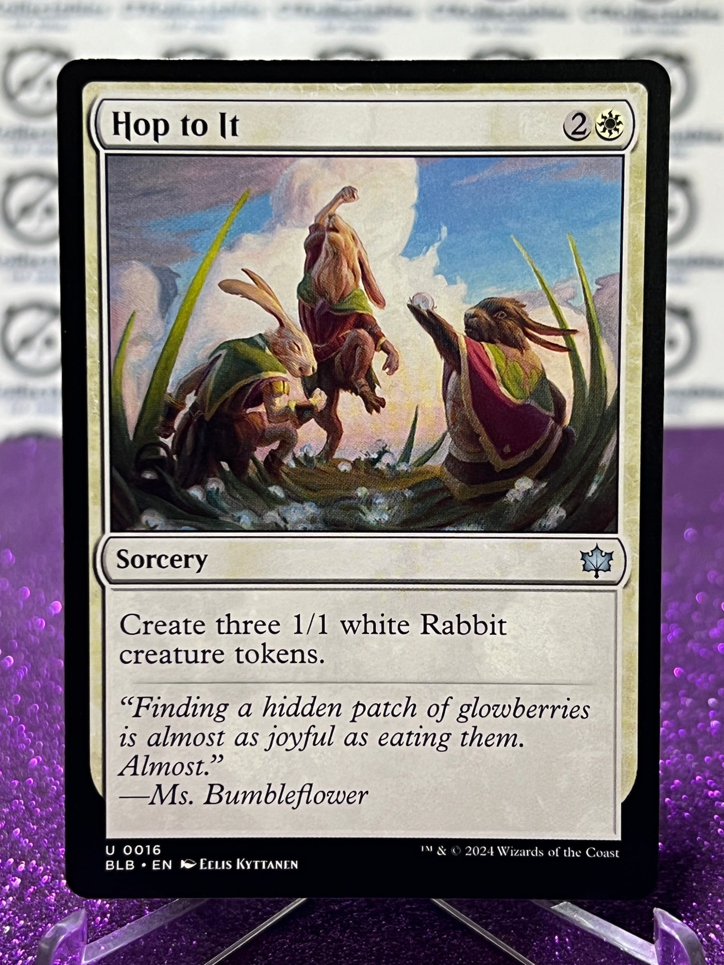 2024 MAGIC THE GATHERING BLOOMBURROW HOP TO IT # U 0016 NON-FOIL SORCERY CARD