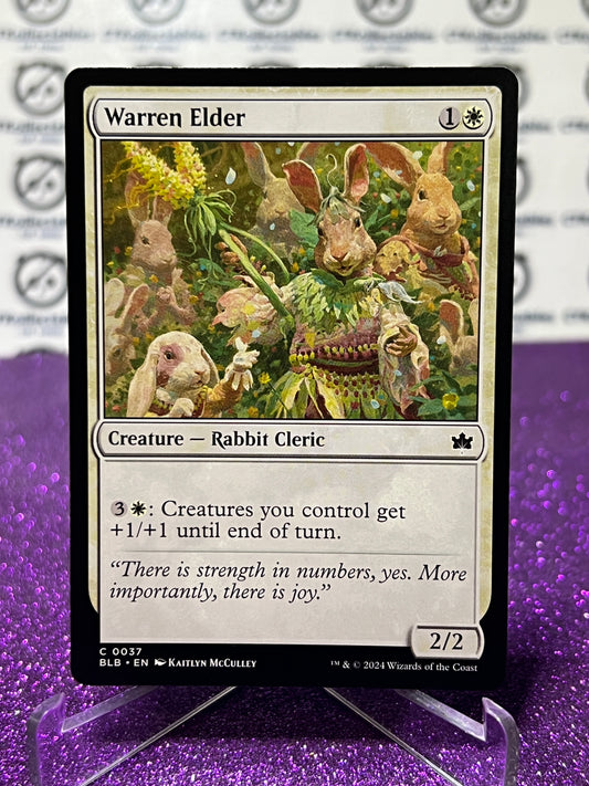 2024 MAGIC THE GATHERING BLOOMBURROW WARREN ELDER # C 0037 NON-FOIL CREATURE - RABIT CLERIC CARD