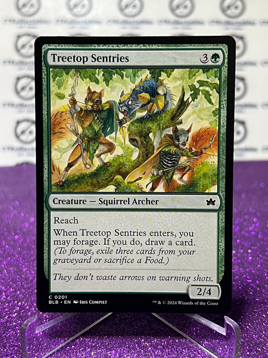 2024 MAGIC THE GATHERING BLOOMBURROW TREETOP SENTRIES # C 0201 NON-FOIL CREATURE - SQUIRREL ARCHER CARD