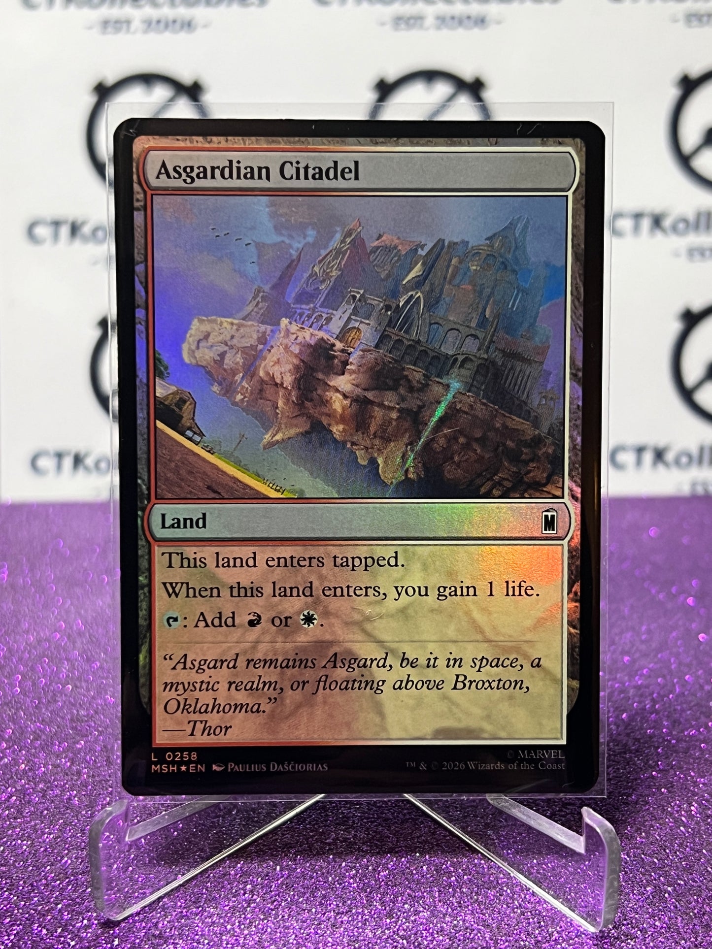 2026 MAGIC THE GATHERING / MARVEL SUPER HEROES ASGARDIAN CITADEL  # L 0258 FOIL CARD