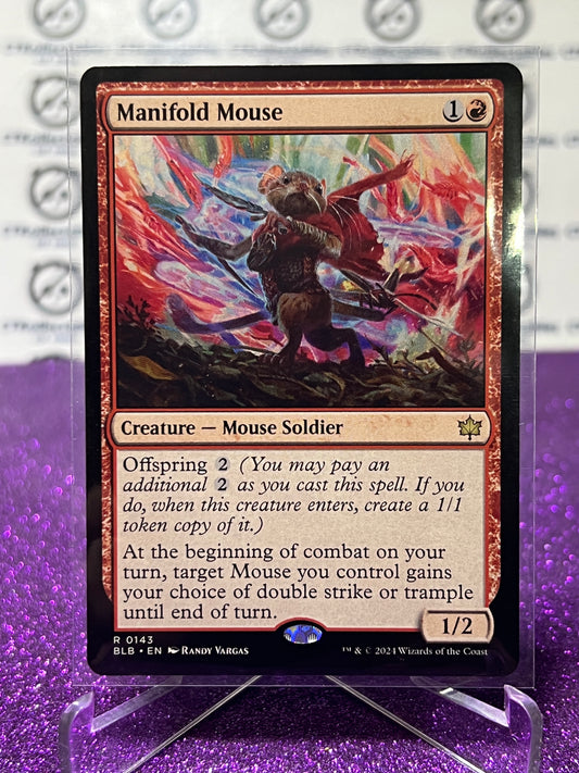 2024 MAGIC THE GATHERING BLOOMBURROW MANIFOLD MOUSE # R 0143 NON-FOIL  CREATURE- MOUSE SOLDIER CARD