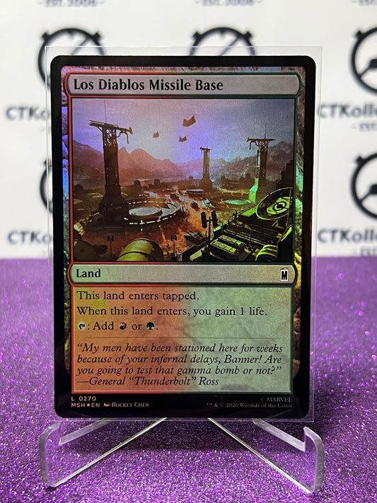 2026 MAGIC THE GATHERING / MARVEL SUPER HEROES LOS DIABLOS MISSILE BASE  # L 0270 FOIL CARD