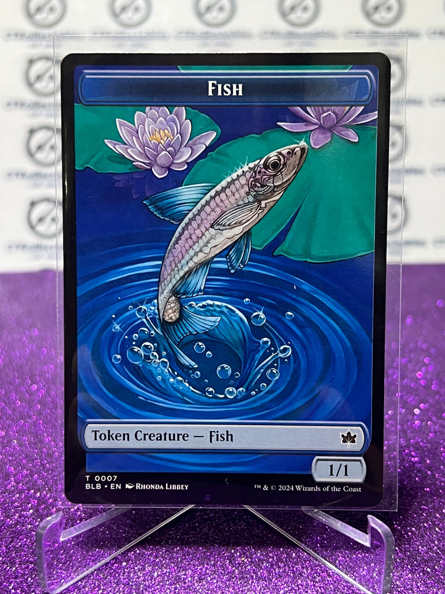 2024 MAGIC THE GATHERING BLOOMBURROW FISH # T 0007 NON-FOIL TOKEN CREATURE-FISH CARD