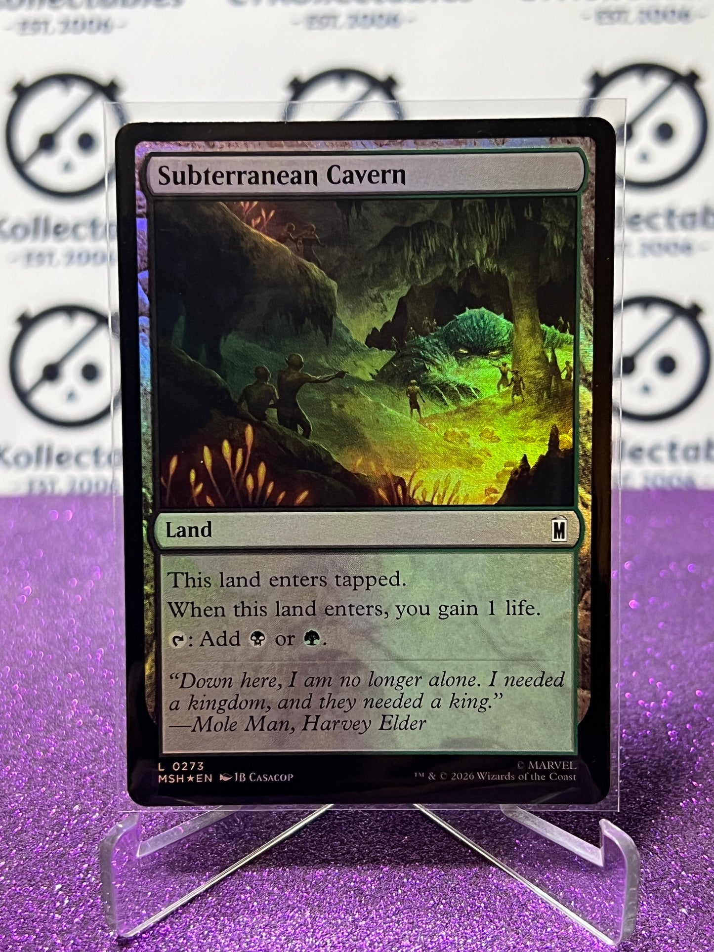 2026 MAGIC THE GATHERING / MARVEL SUPER HEROES SUBTERRANEAN CAVERN # L 0273 FOIL CARD