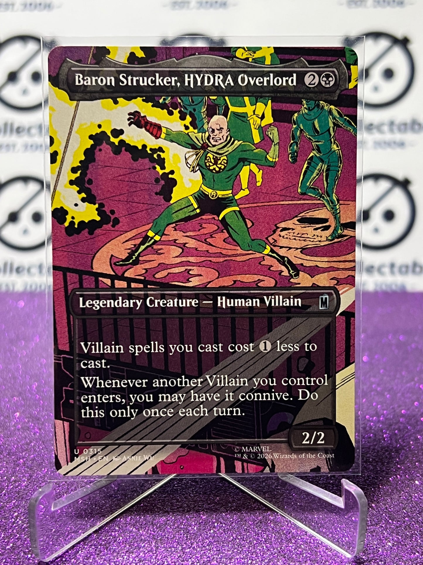 2026 MAGIC THE GATHERING / MARVEL SUPER HEROES BARON STRUCKER, HYDRA OVERLORD # U 0315 NON-FOIL NON-BORDER TCG  CARD
