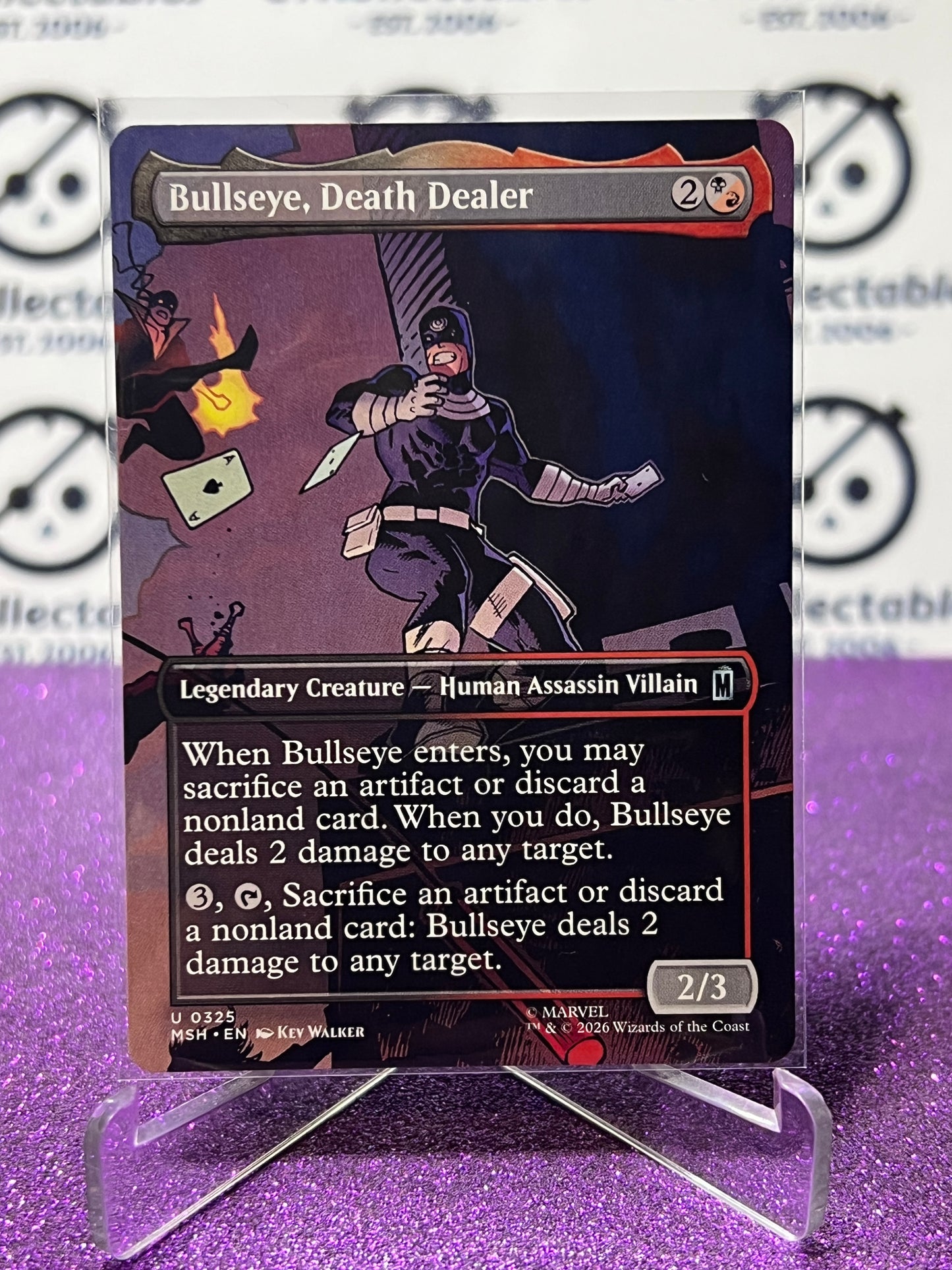 2026 MAGIC THE GATHERING / MARVEL SUPER HEROES BULLSEYE, DEATH DEALER # U 0325 NON-FOIL NON-BORDER TCG  CARD