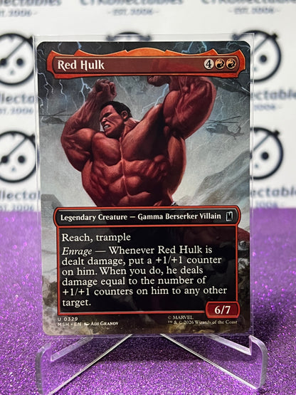2026 MAGIC THE GATHERING / MARVEL SUPER HEROES RED HULK # U 0329 NON-FOIL NON-BORDER TCG  CARD