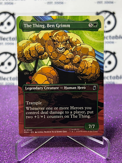 2026 MAGIC THE GATHERING / MARVEL SUPER HEROES THE THING, BEN GRIMM # U 0322 NON-FOIL NON-BORDER TCG  CARD